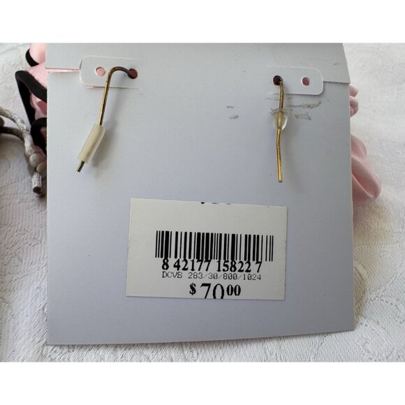 Kendra Scott Hallie Iridescent Pink Silver Drop Earrings NWT $70 w Gift Bag - Picture 7 of 7